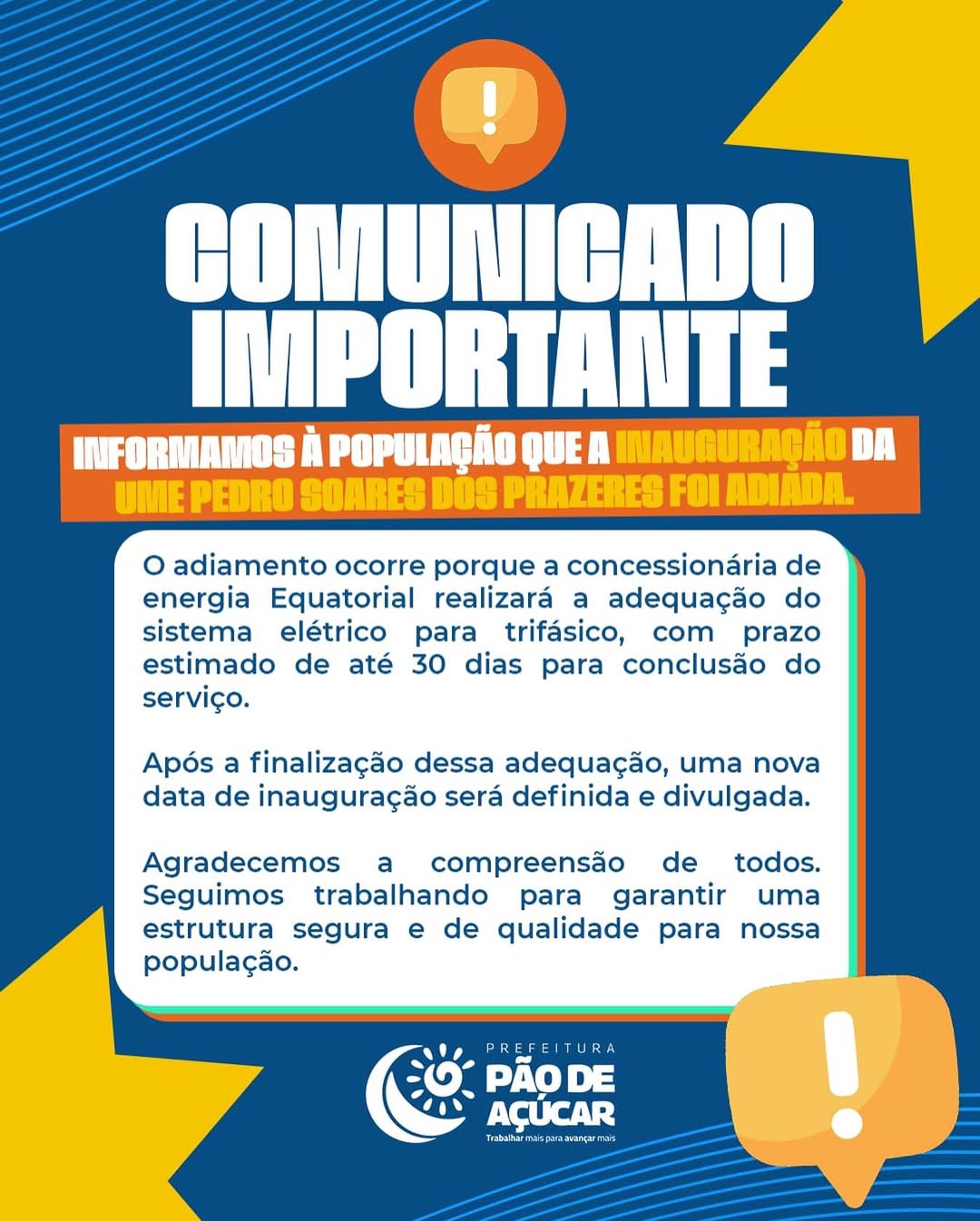 COMUNICADO IMPORTANTE